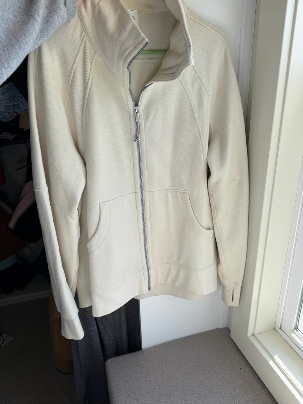 Lululemon Cream Full-Zip Jacket